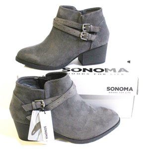 Sonoma Women's Gray Boots Pick Size 9.5 Wide